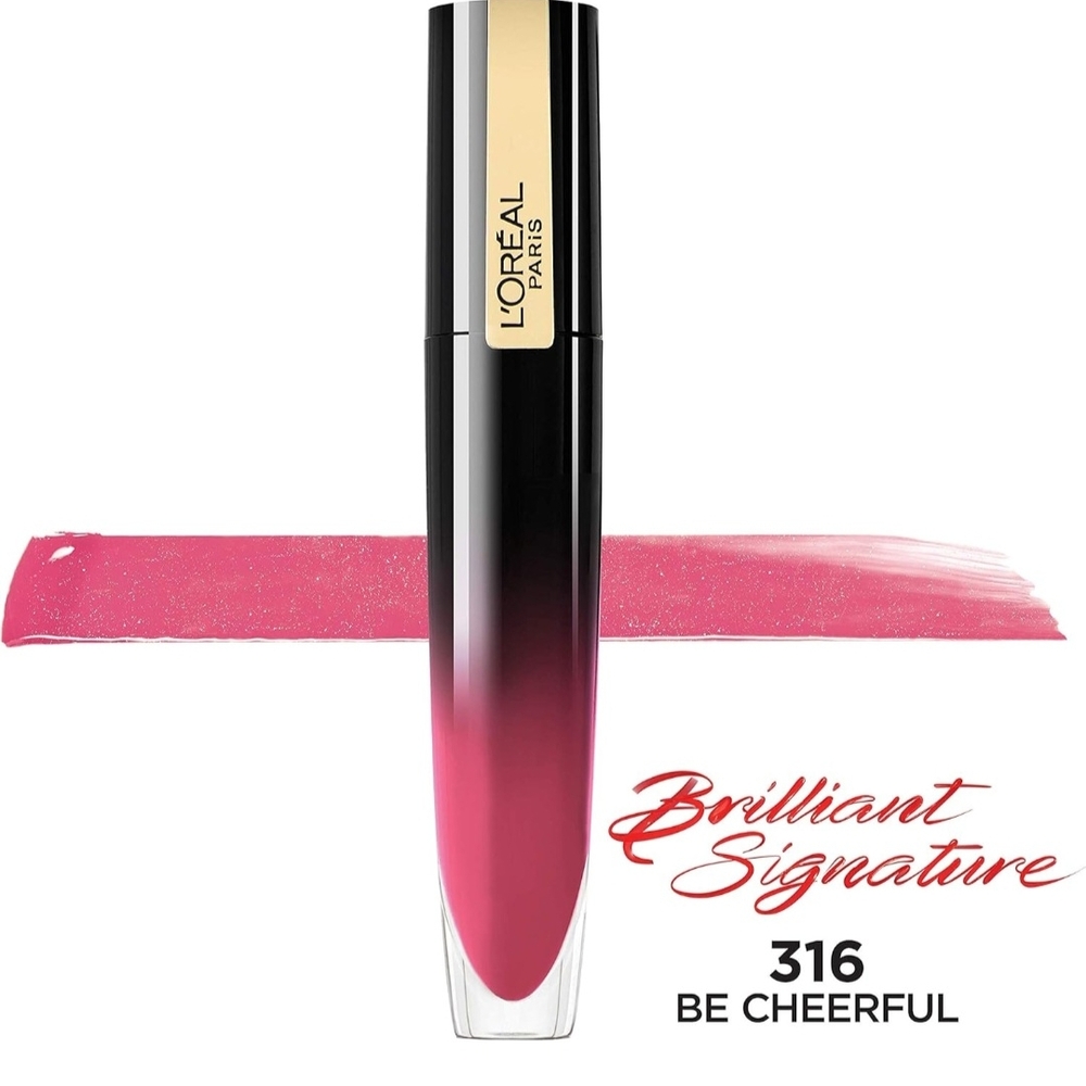 L'Oreal Pink Lip Balm Gloss Vibrant Shine